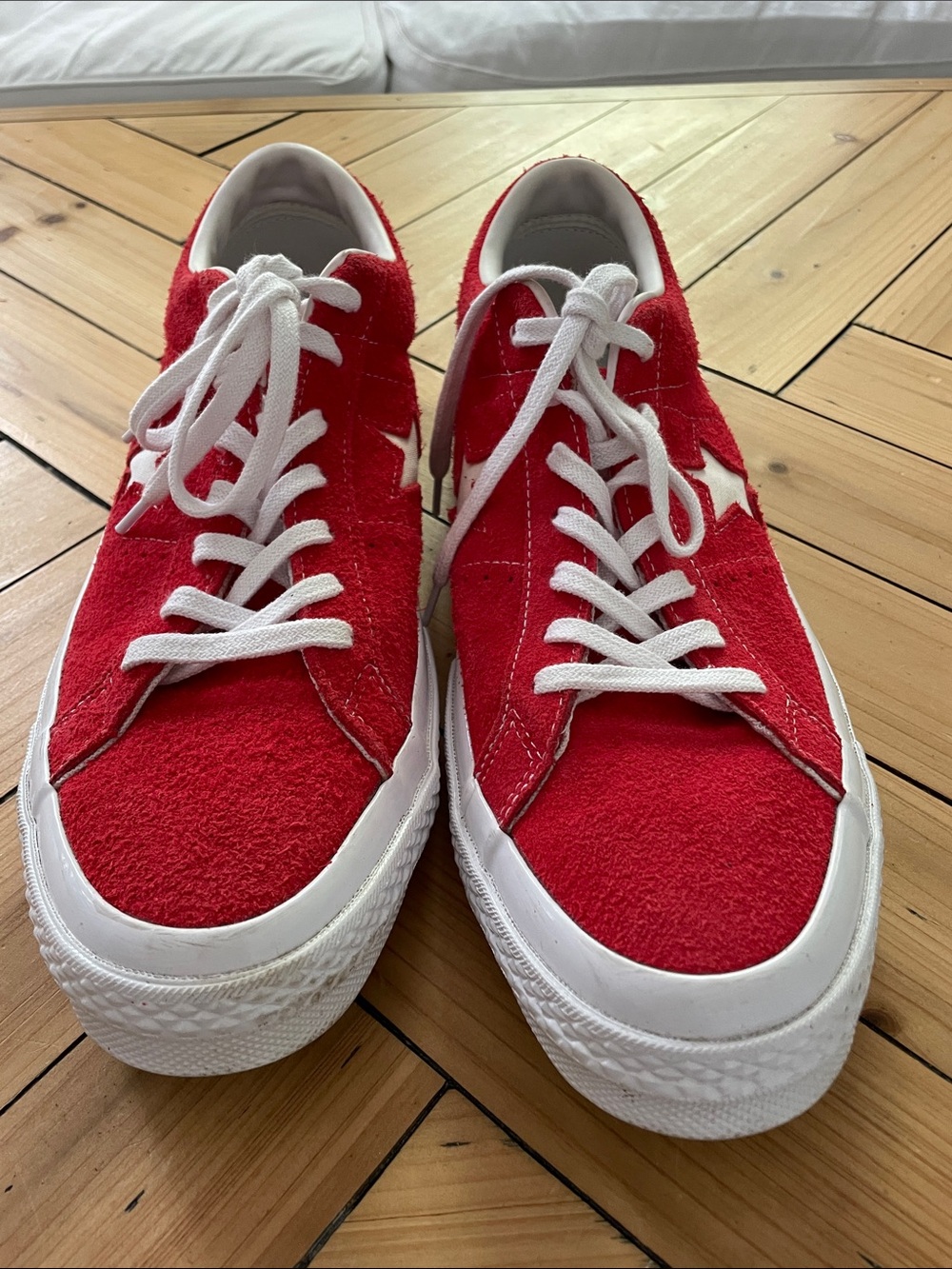 CONVERSE ONE STAR OX  beautiful red color. Size 12 - Picture 9 of 9